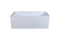 Alcove soaking bathtub 30x60 inch left drain in glossy white
