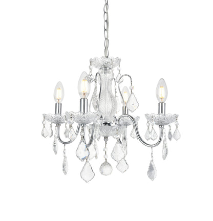 St. Francis 4 light Chrome Pendant Clear Royal Cut Crystal