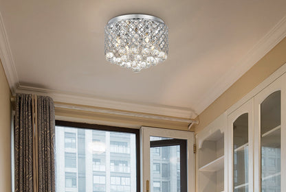 Tully Collection Flushmount D13.5 H9.4 Lt:4 Chrome Finish