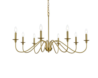 Rohan 42 inch chandelier in Satin Gold