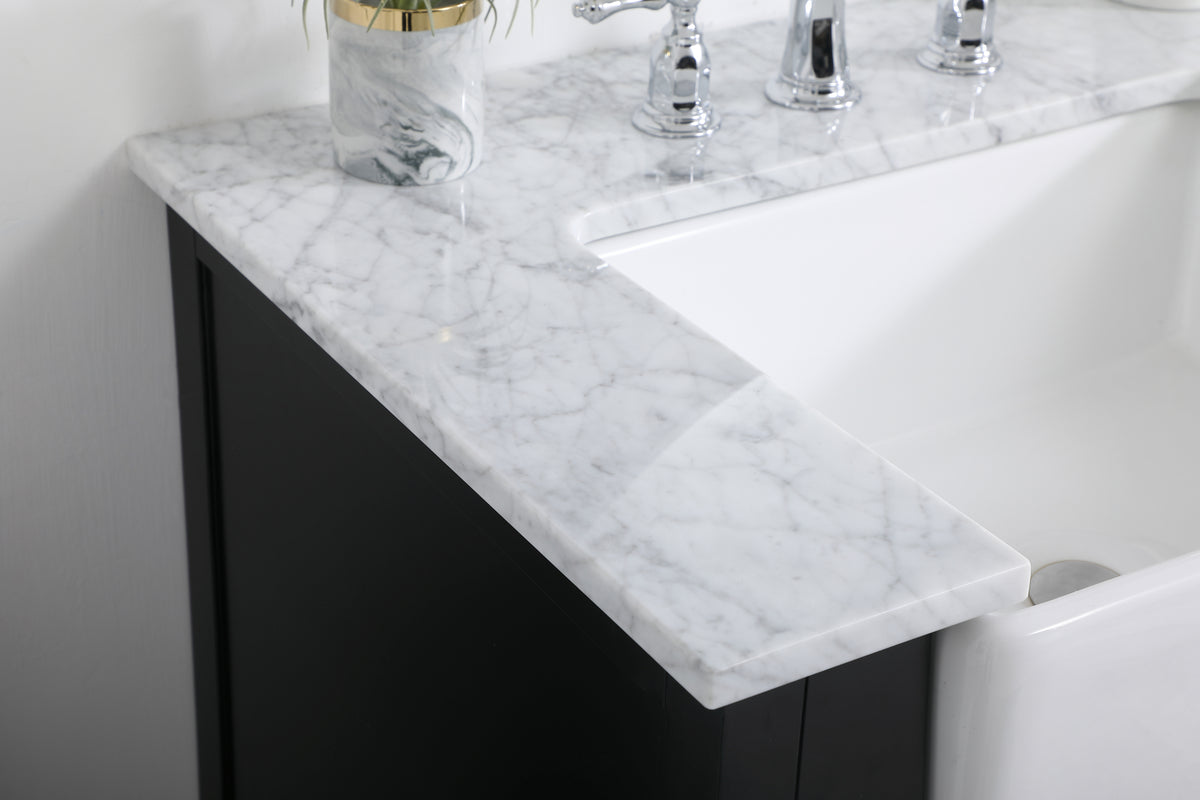 42 inch Single bathroom vanity in black