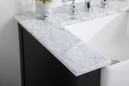 42 inch Single bathroom vanity in black