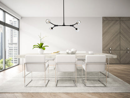 Zayne 4 Light Pendant in Black