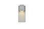 Raine Integrated LED wall sconce in silver