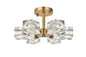 Lyra 14 inch Flush Mount in Satin Gold