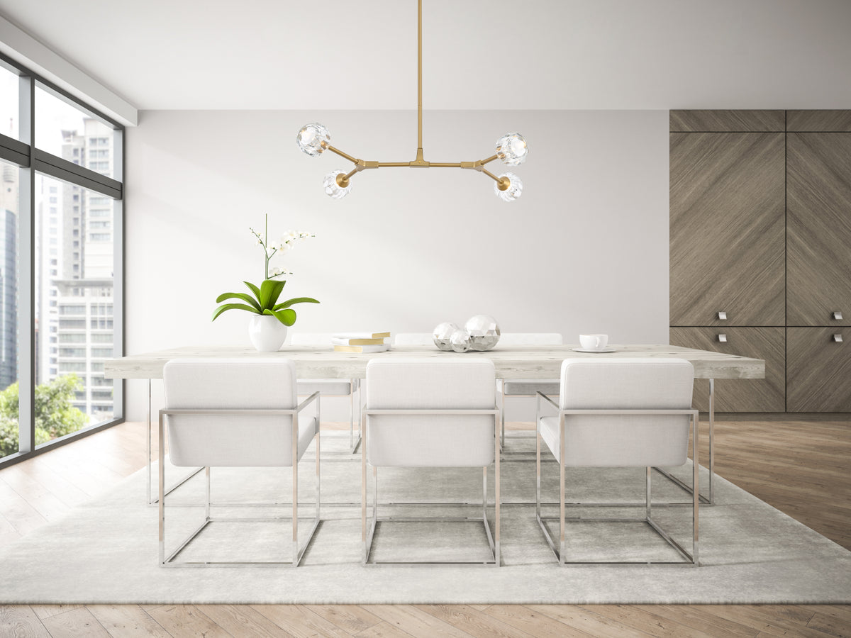 Zayne 4 Light Pendant in Gold