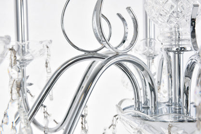 St. Francis 8 light Chrome Chandelier Clear Royal Cut Crystal