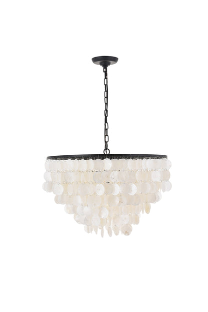 Selene 6 light Black Pendant