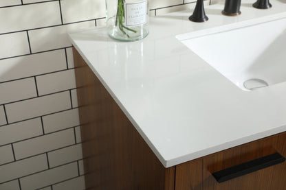 36 inch bathroom vanity in Teak