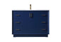 48 Inch SIngle Bathroom Vanity In Blue