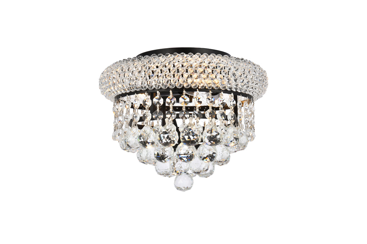 Primo 10 inch black flush mount