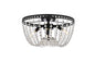 Kylie 16 inch flush mount in black