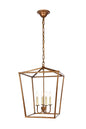 Maddox Collection Pendant D17 H24.25 Lt:4 Vintage Gold Finish