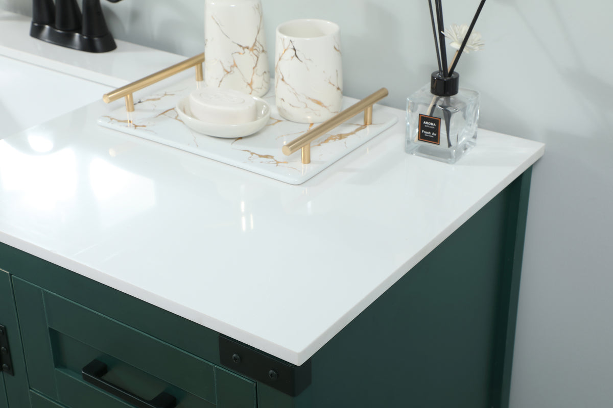 42 inch Single bathroom vanity in green