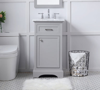 19 in. Single Bathroom Vanity set in light grey
