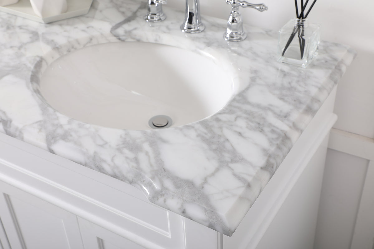 60 inch Double Bathroom Vanity set in White