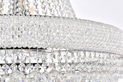 Primo 42 light Chrome Chandelier Clear Royal Cut Crystal