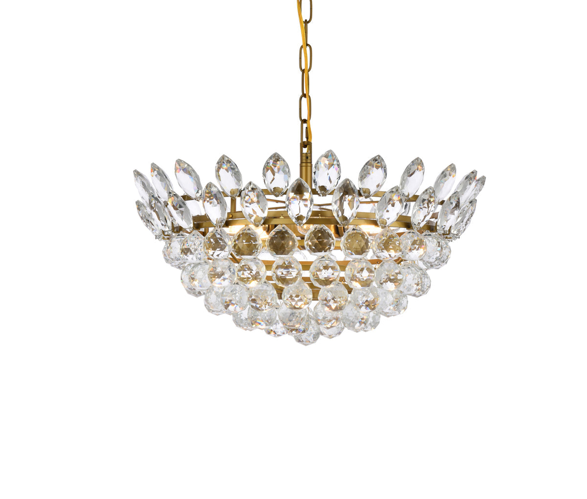 Emilia 20 inch pendant in brass