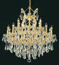 Maria Theresa 19 light Gold Chandelier Clear Royal Cut Crystal