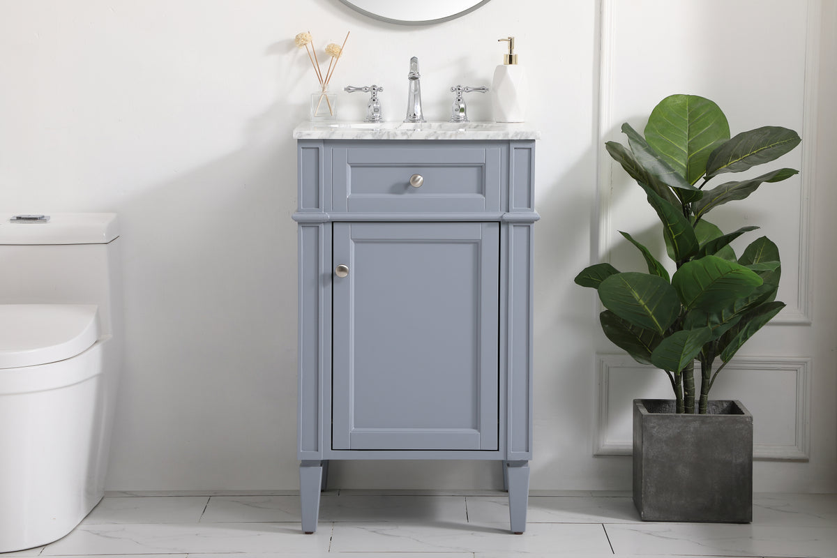 21 inch Single bathroom vanity in grey