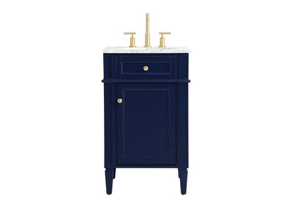 21 inch Single bathroom vanity in blue