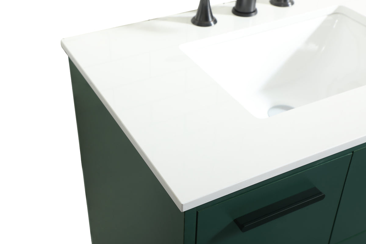 36 inch bathroom vanity in Green