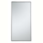 Metal frame rectangle mirror 36 inch in Black