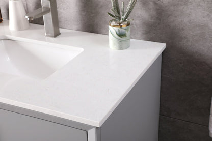 36 Inch SIngle Bathroom Vanity In Grey