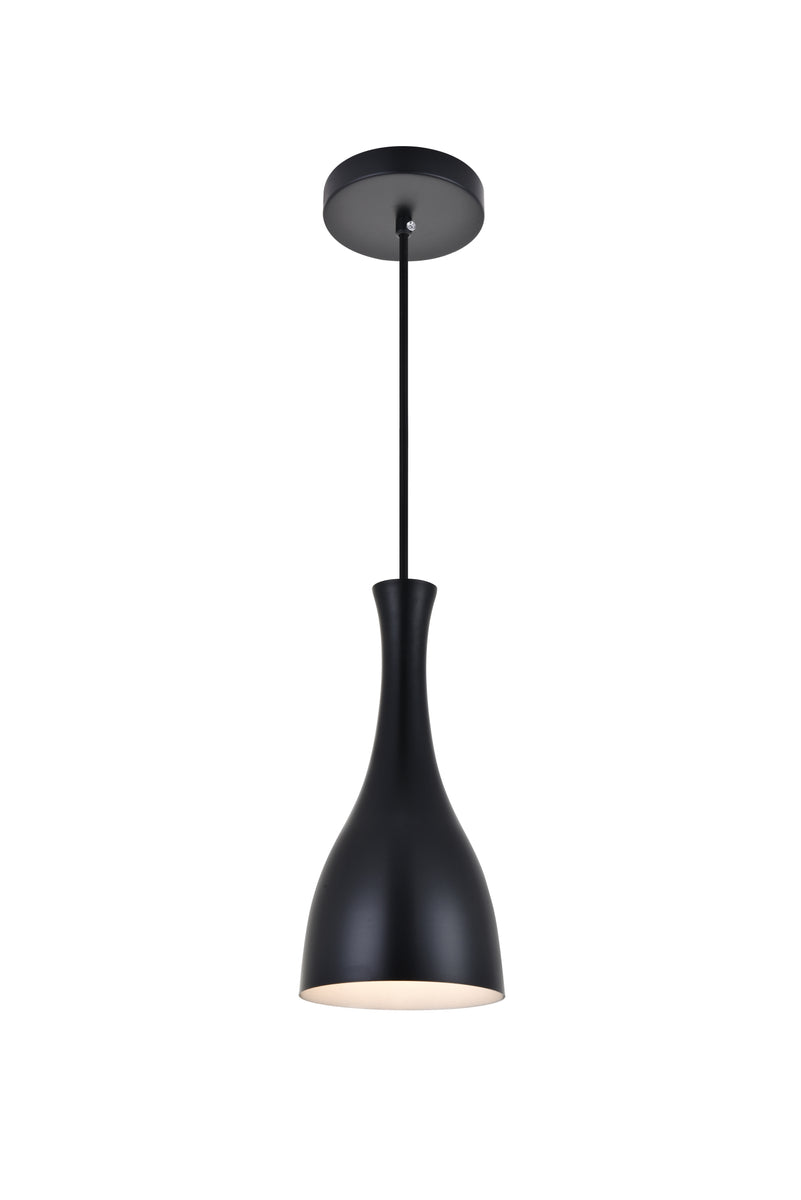 Aiken 1 Light Black Pendant