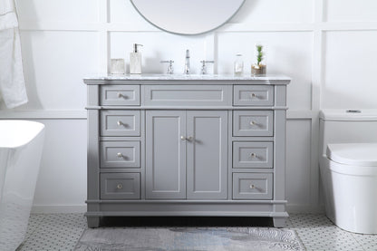 48 inch Single Bathroom Vanity set in Grey