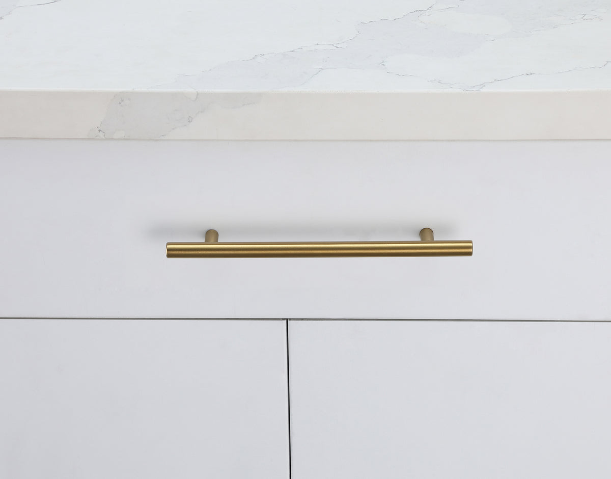 Quinn 6-5/16" Center to Center Brass Bar Pull Multipack (set of 10)