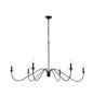 Rohan 60 inch chandelier in Matte Black