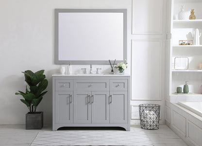 48 inch Single Bathroom Vanity in Grey
