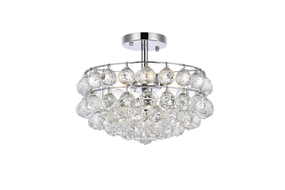 Savannah 14 inch flush mount in chrome