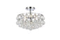Savannah 14 inch flush mount in chrome