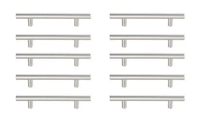 Quinn 4" Center to Center Brushed Nickel Bar Pull Multipack (set of 10)