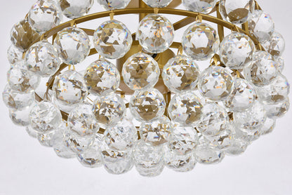 Savannah 14 inch flush mount in brass