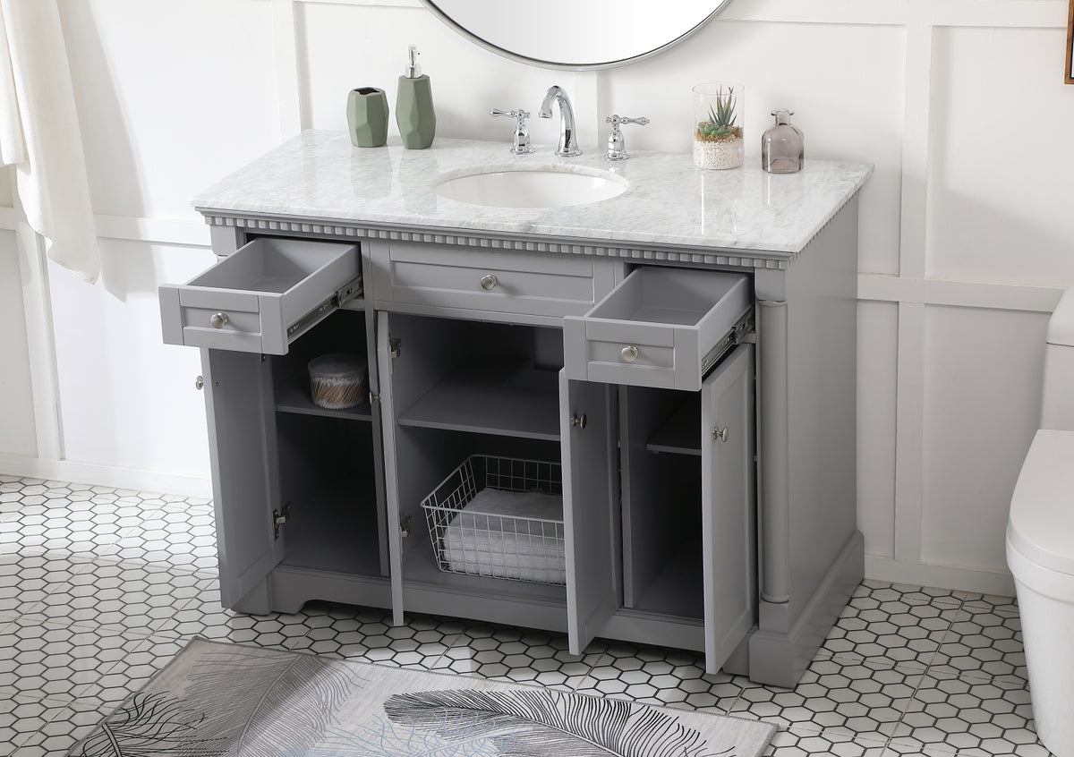 48 inch Single bathroom vanity in  Grey