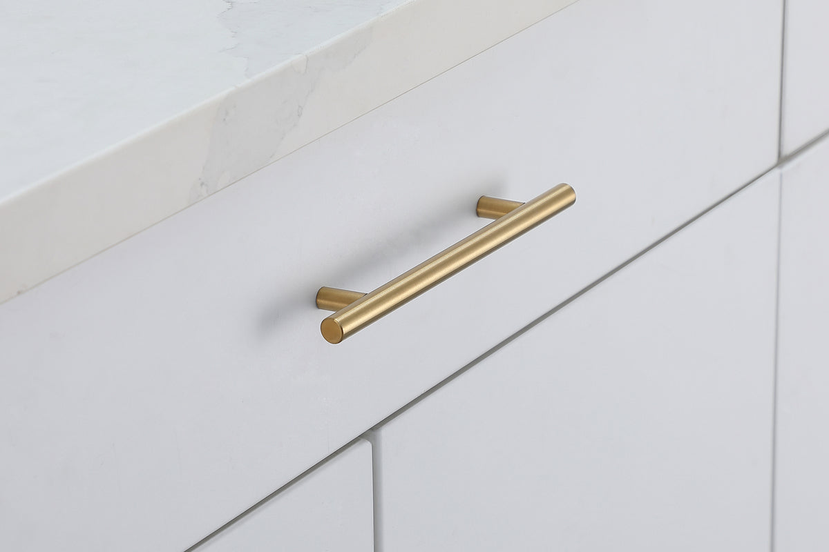 Quinn 5" Center to Center Brass Bar Pull Multipack (set of 10)