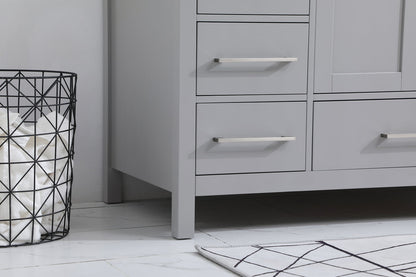 48 inch Single Bathroom Vanity in Gray with Backsplash