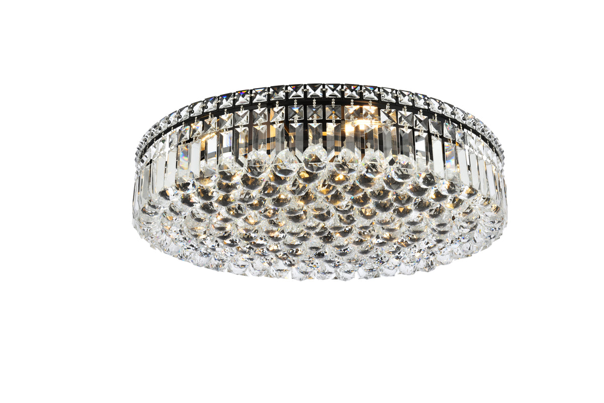Maxime 24 inch black flush mount