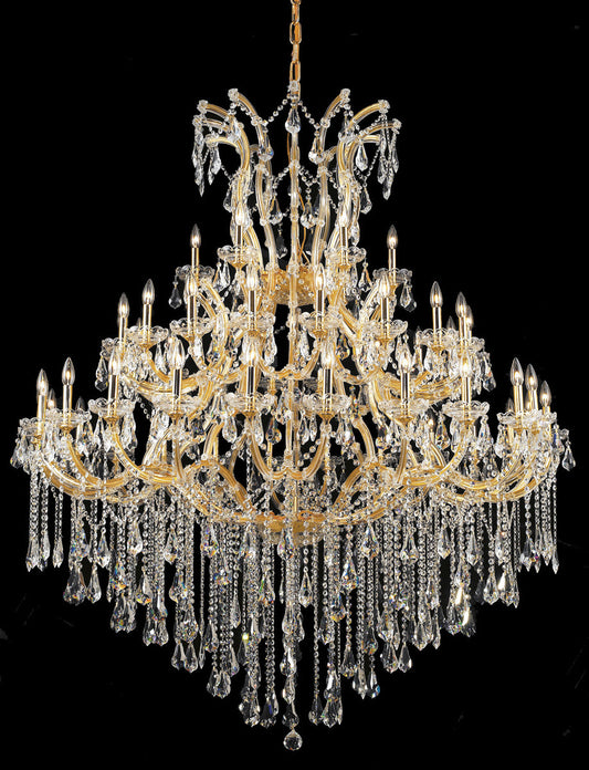 Maria Theresa 49 light Gold Chandelier Clear Royal Cut Crystal