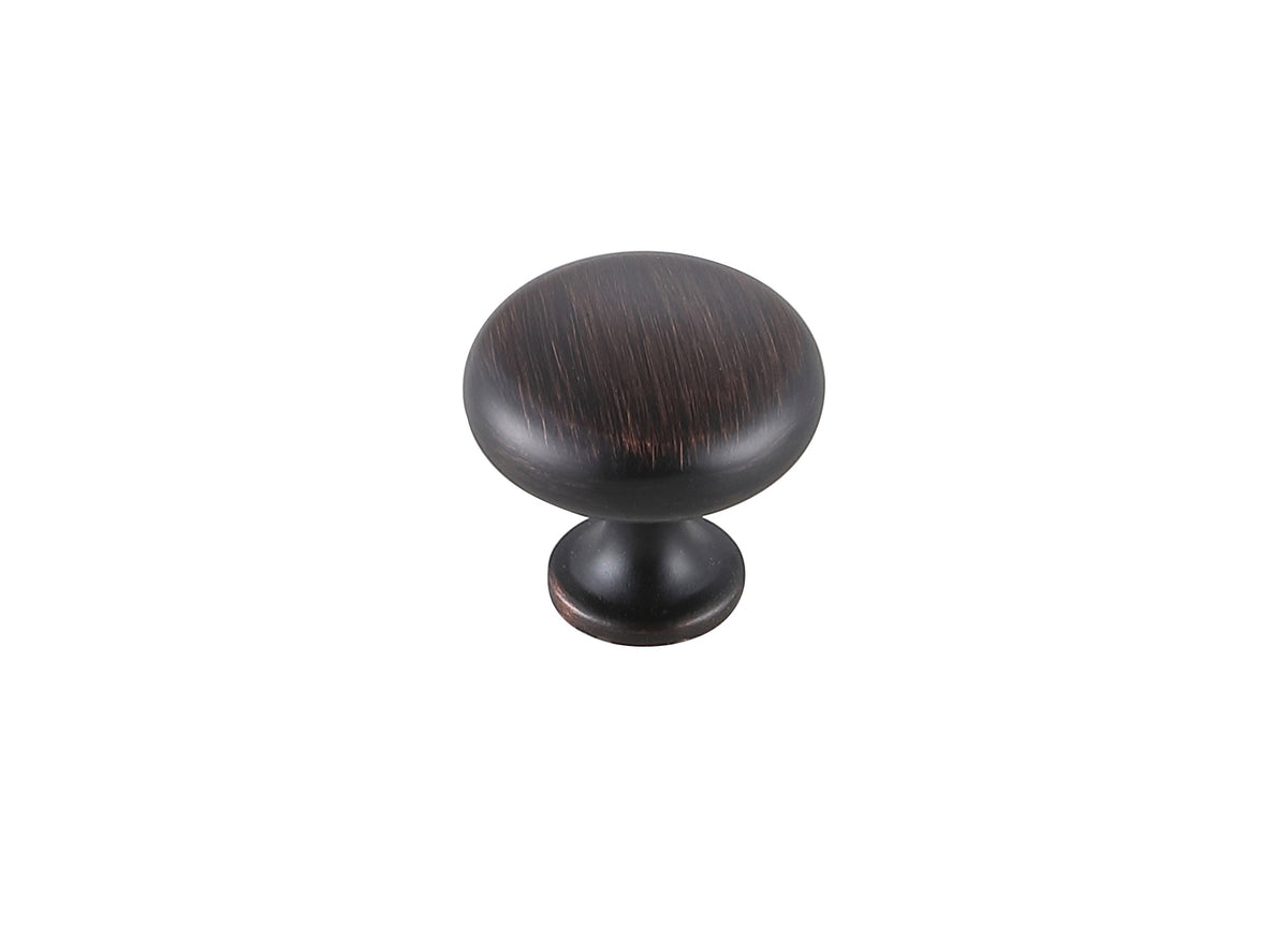 Cadon 1.2" Diameter Oil-rubbed Bronze Mushroom Knob Multipack (Set of 10)