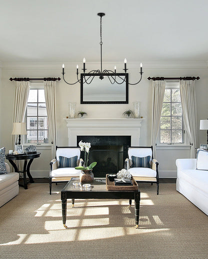 Rohan 54 inch chandelier in Matte Black