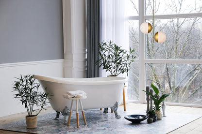 Eclipse 2 Lights Brass Pendant With Frosted White Glass