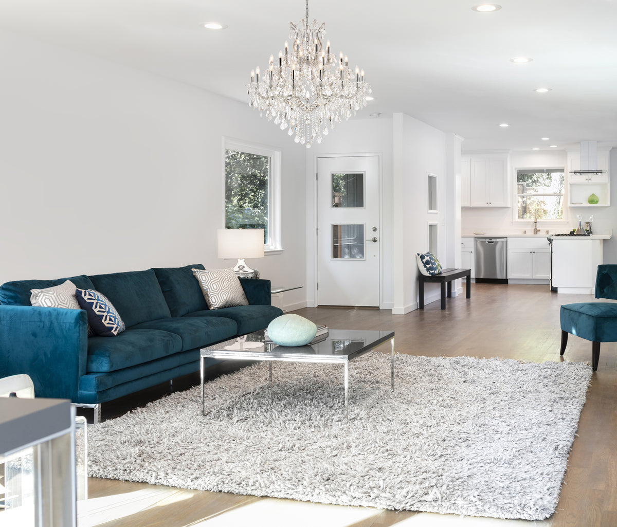 Maria Theresa 37 light Chrome Chandelier Clear Royal Cut Crystal