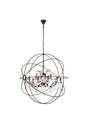 Geneva 18 light Dark Bronze Chandelier Clear Royal Cut crystal