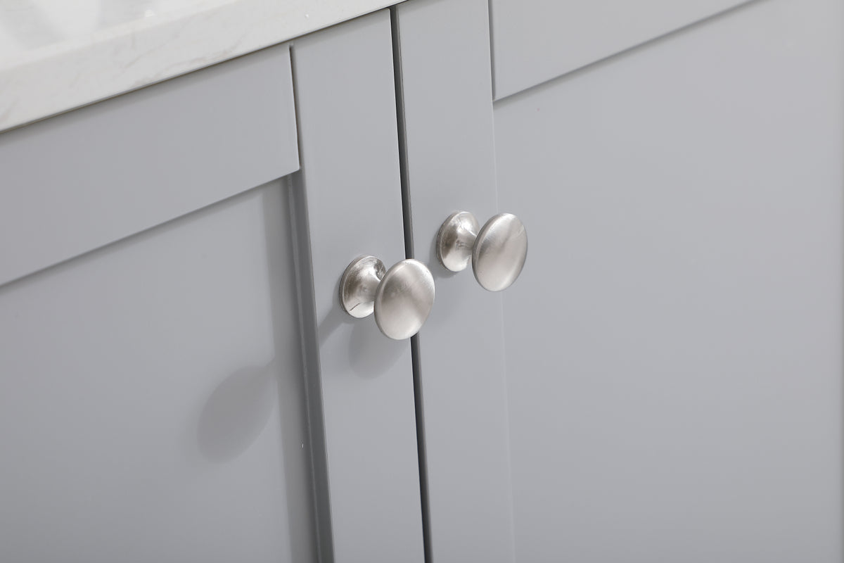 42 inch Single Bathroom Vanity in Grey with Backsplash