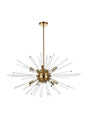 Sienna 36 inch crystal rod pendant in gold