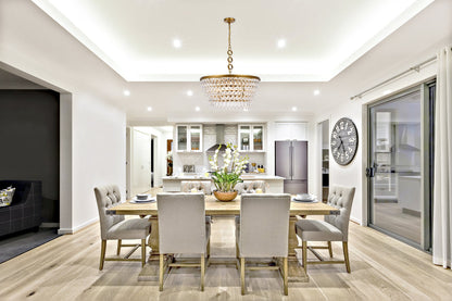 Nordic 6 lights brass chandelier